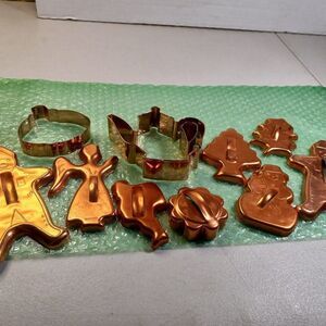 Copper color cookie cutters